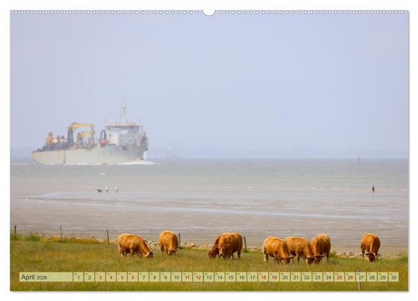 Produktbild: Cuxland, Urlaubsgl&uuml;ck zwischen Nordsee und Elbe (Wandkalender 2026 DIN A2 quer), CALVENDO Monatskalender