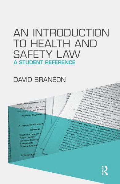 Produktbild: Branson, D: An Introduction to Health and Safety Law