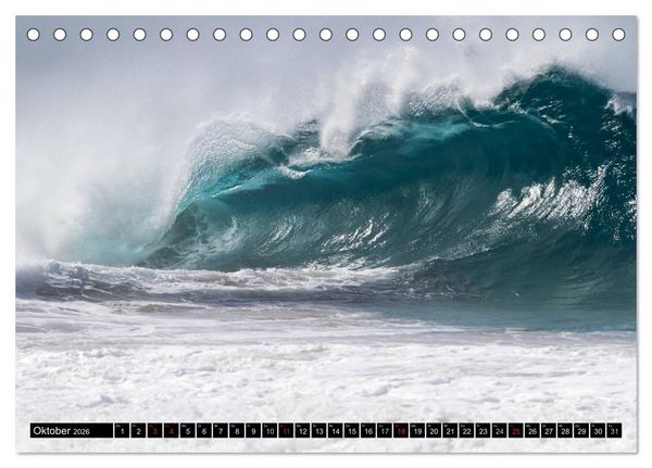 Produktbild: Hawai'i Wellen (Tischkalender 2026 DIN A5 quer), CALVENDO Monatskalender