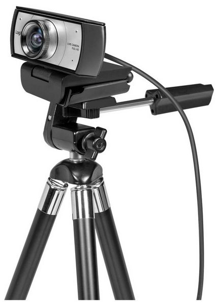 Produktbild: LogiLink UA0377 Full HD-Webcam Klemm-Halterung, Mikrofon