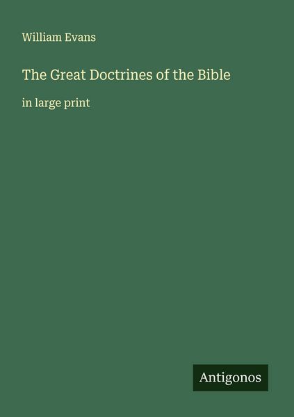 Produktbild: The Great Doctrines of the Bible