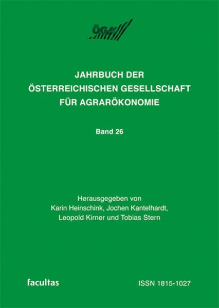 Jahrbuch der Österreichischen Gesellschaft für Agrarökonomie, Taschenbuch von Tobias Stern, Facultas, 9783708916392