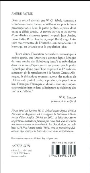 Produktbild: Am&egrave;re patrie : &agrave; propos de la litt&eacute;rature autrichienne