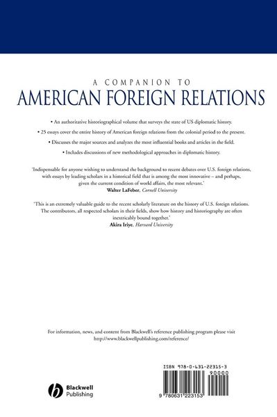 Produktbild: A Companion to American Foreign Relations