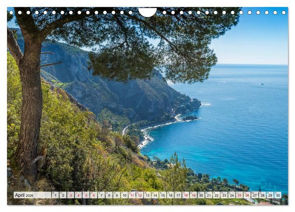 Produktbild: C&Ocirc;TE D&rsquo;AZUR Bezaubernde Orte (Wandkalender 2026 DIN A4 quer), CALVENDO Monatskalender