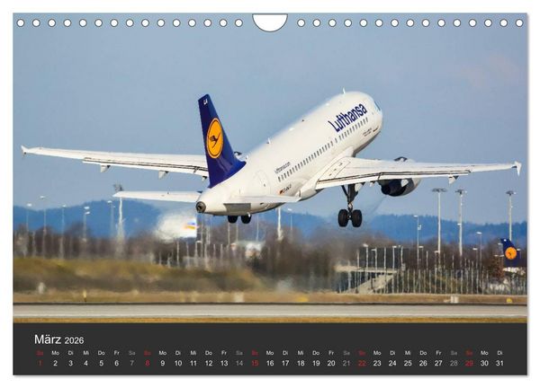 Produktbild: Verkehrsflugzeuge (Wandkalender 2026 DIN A4 quer), CALVENDO Monatskalender