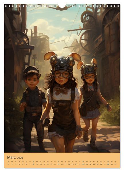 Produktbild: Steampunk-Universum (Wandkalender 2026 DIN A3 hoch), CALVENDO Monatskalender