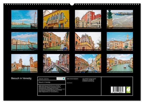 Produktbild: Besuch in Venedig (hochwertiger Premium Wandkalender 2026 DIN A2 quer), Kunstdruck in Hochglanz