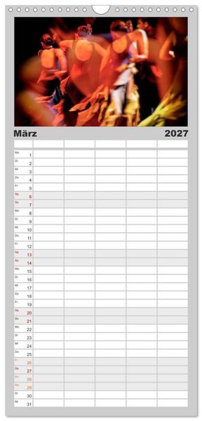 Produktbild: Familienplaner 2027 - Flamenco - Tanz der Leidenschaft mit 5 Spalten (Wandkalender, 21 x 45 cm) CALVENDO