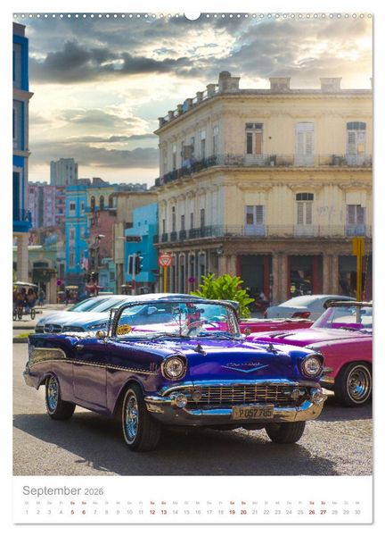 Produktbild: Old Cars of Cuba (Wandkalender 2026 DIN A2 hoch), CALVENDO Monatskalender