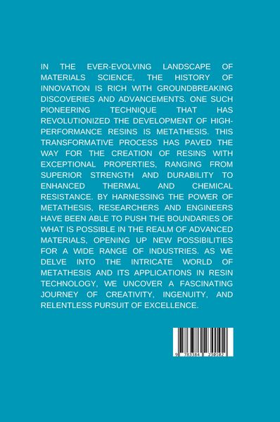 Produktbild: A History of Innovation: Pioneering Metathesis for High-Performance Resins
