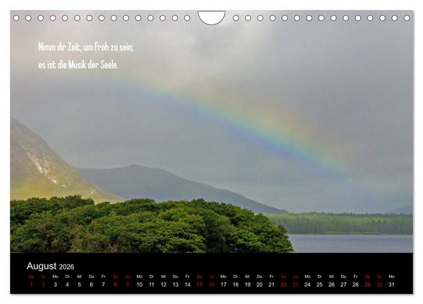 Produktbild: Irland - Irische Segensw&uuml;nsche (Wandkalender 2026 DIN A4 quer), CALVENDO Monatskalender