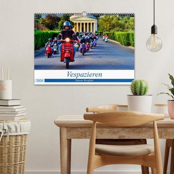 Produktbild: Vespazieren (Wandkalender 2026 DIN A3 quer), CALVENDO Monatskalender