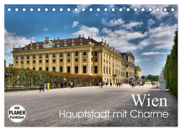 Wien - Haupstadt mit Charme (Tischkalender 2026 DIN A5 quer), CALVENDO Monatskalender
