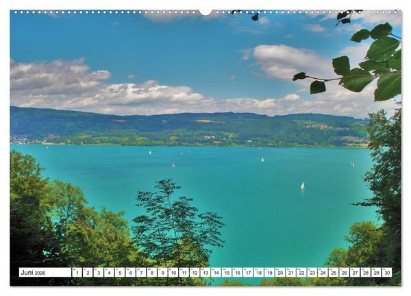 Produktbild: Am Bodenseeufer (hochwertiger Premium Wandkalender 2026 DIN A2 quer), Kunstdruck in Hochglanz