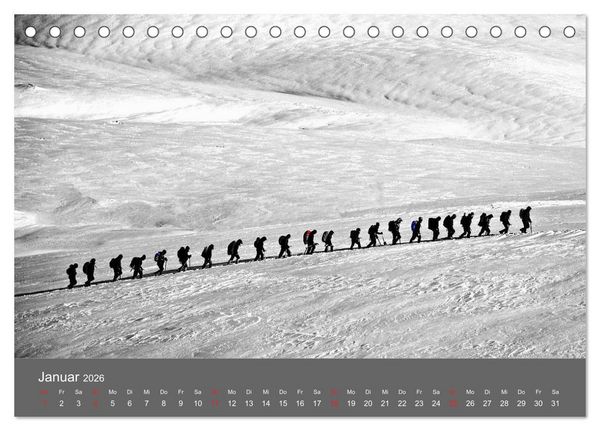 Produktbild: Bergsteigen - Extremsport am Limit (Tischkalender 2026 DIN A5 quer), CALVENDO Monatskalender