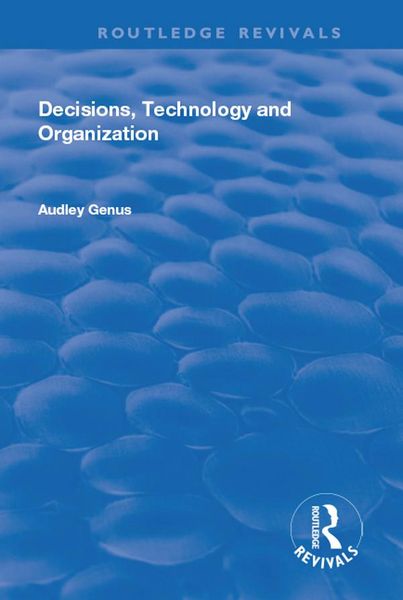 Produktbild: Decisions, Technology and Organization