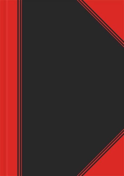 Produktbild: Landr&eacute; China Kladde A5 liniert 96 Blatt schwarz/rot
