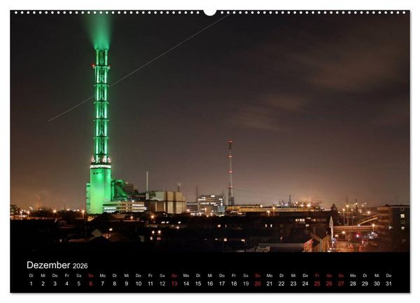 Produktbild: Duisburg Nachtmomente 2026 (Wandkalender 2026 DIN A2 quer), CALVENDO Monatskalender