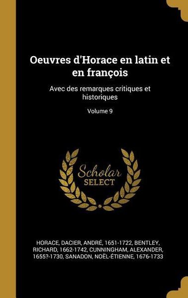 Produktbild: Oeuvres d'Horace en latin et en fran&ccedil;ois