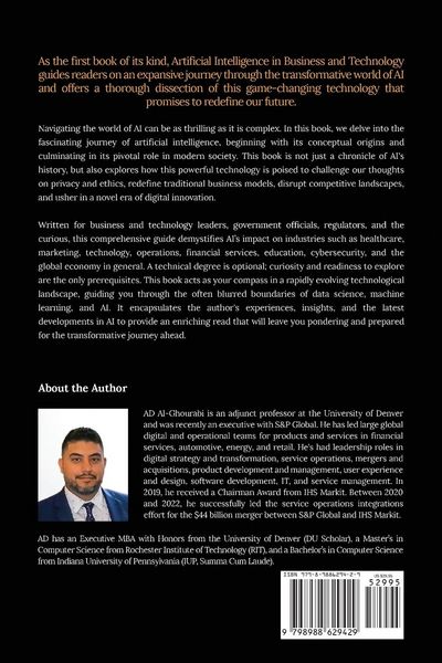 Produktbild: Artificial Intelligence in Business and Technology