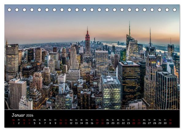 Produktbild: New York City - Impressionen (Tischkalender 2026 DIN A5 quer), CALVENDO Monatskalender