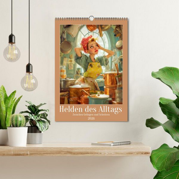 Produktbild: Helden des Alltags - Zwischen Gelingen und Scheitern (Wandkalender 2026 DIN A3 hoch), CALVENDO Monatskalender