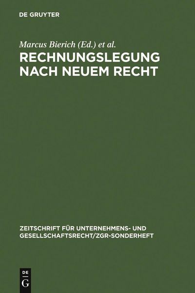 Produktbild: Rechnungslegung nach neuem Recht
