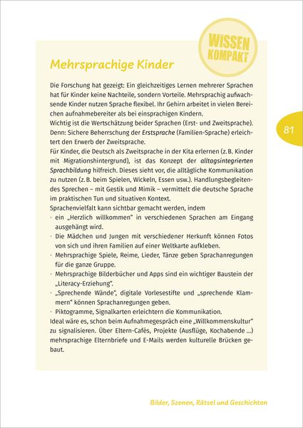 Produktbild: Sprache erleben in der Krippe