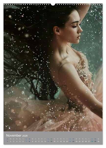 Produktbild: M&auml;rchenhafte Ballerina (hochwertiger Premium Wandkalender 2026 DIN A2 hoch), Kunstdruck in Hochglanz