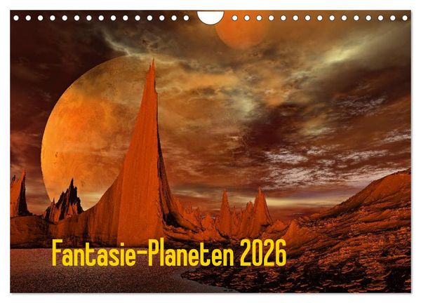 Produktbild: Fantasie-Planeten (Wandkalender 2026 DIN A4 quer), CALVENDO Monatskalender