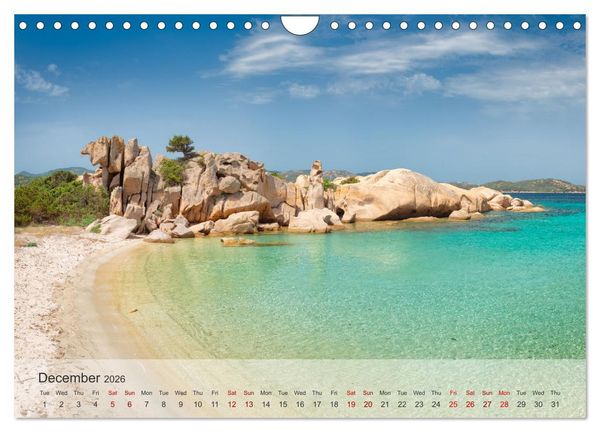 Produktbild: Wonderful Sardinia (Wall Calendar 2026 DIN A4 landscape), CALVENDO 12 Month Wall Calendar