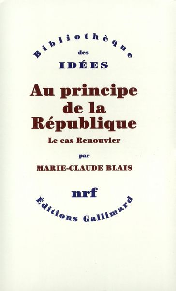 Produktbild: Au principe de la R&eacute;publique