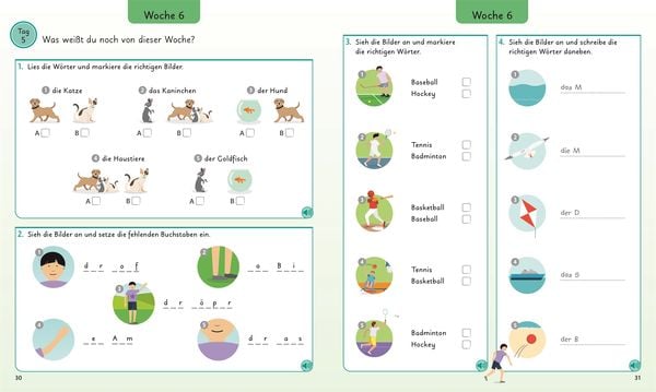 Produktbild: Deutsch f&uuml;r clevere Kids - 5 W&ouml;rter am Tag