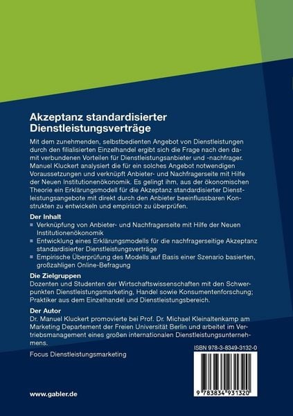 Produktbild: Akzeptanz standardisierter Dienstleistungsvertr&auml;ge
