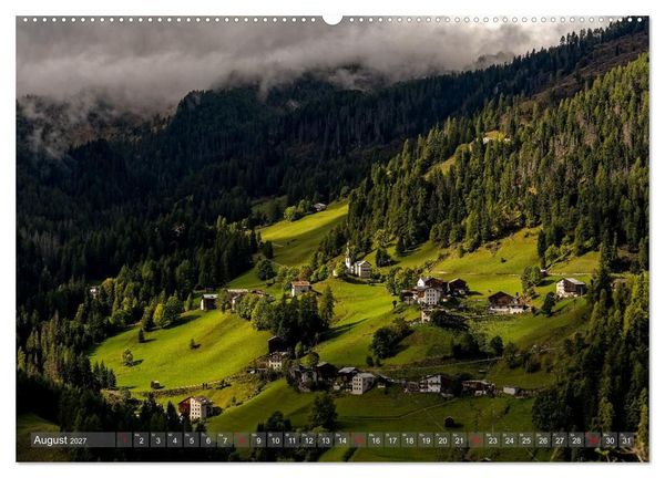 Produktbild: NATUR SP&Uuml;REN - S&Uuml;DTIROL (hochwertiger Premium Wandkalender 2027 DIN A2 quer), Kunstdruck in Hochglanz
