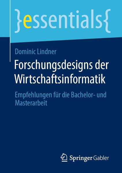 Produktbild: Forschungsdesigns der Wirtschaftsinformatik