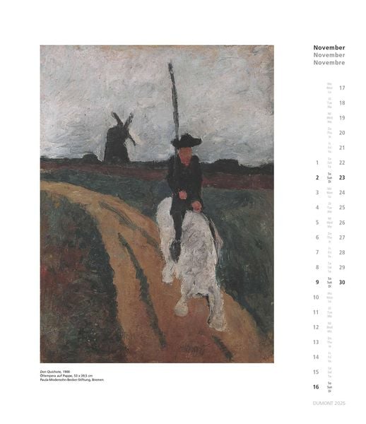 Produktbild: Paula Modersohn-Becker 2025 - Kunstkalender - Wandkalender