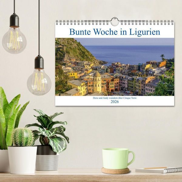 Produktbild: Bunte Woche in Ligurien (Wandkalender 2026 DIN A4 quer), CALVENDO Monatskalender