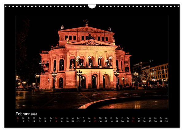 Produktbild: Frankfurt bei Nacht 2026 (Wandkalender 2026 DIN A3 quer), CALVENDO Monatskalender