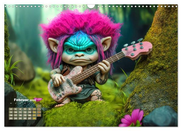Produktbild: Trolls rocken ab (Wandkalender 2026 DIN A3 quer), CALVENDO Monatskalender