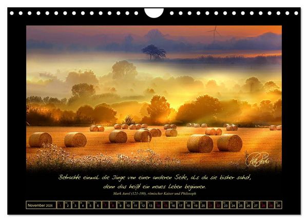 Produktbild: Sonnenmomente und Lebensweisheiten (Wandkalender 2026 DIN A4 quer), CALVENDO Monatskalender