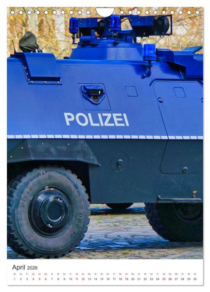 Produktbild: Tag der Polizei (Wandkalender 2026 DIN A4 hoch), CALVENDO Monatskalender