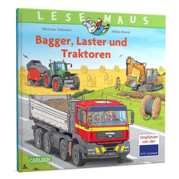 Produktbild: LESEMAUS Sonderbände: Bagger, Laster und Traktoren – Alles über Fahrzeuge