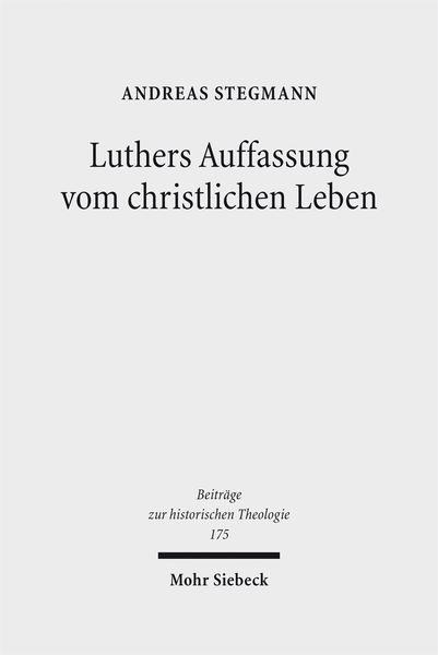 Produktbild: Luthers Auffassung vom christlichen Leben