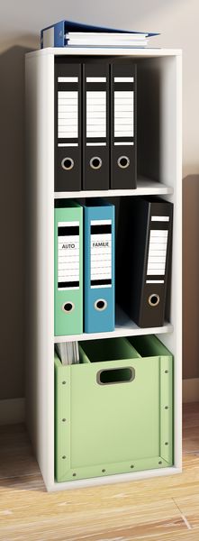 Produktbild: Holz B&uuml;ro Regal B&uuml;cher Ordner Aktenregal Lona l 3f