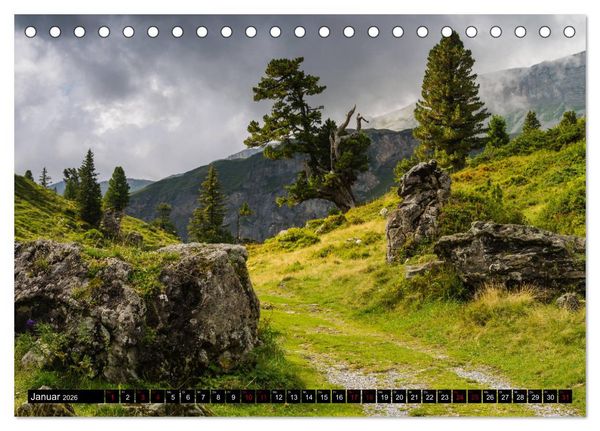 Produktbild: Bergsommer im Berner Oberland (Tischkalender 2026 DIN A5 quer), CALVENDO Monatskalender