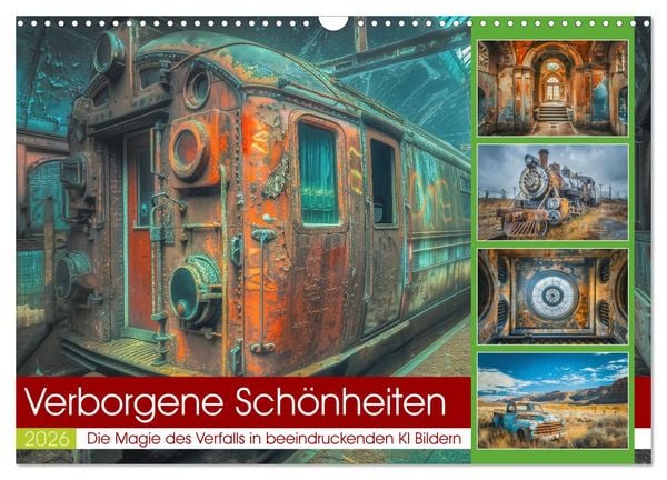 Produktbild: Verborgene Sch&ouml;nheiten (Wandkalender 2026 DIN A3 quer), CALVENDO Monatskalender