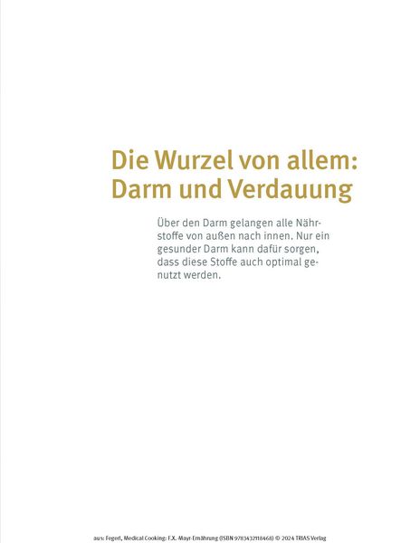 Produktbild: Medical Cooking: F.X. Mayr-Ern&auml;hrung
