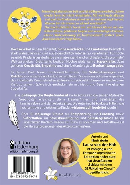 Produktbild: Sensi kennt deine Superkräfte! Was hochsensible Kinder brauchen: Mutmach-Geschichten, Selbstregulation und entspannende Rituale